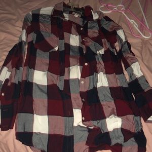 Merona button down flannel